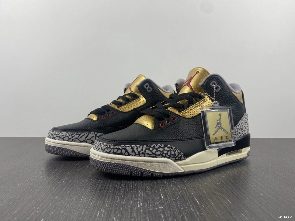 WMNS CK9246-067 Jordan Air Gold 3 Black 0209